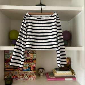 Hommegirls x JCrew Striped Cropped Tee
